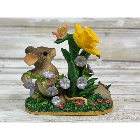 Fitz & Floyd Charming Tails Friendship In Bloom FF 98/213 Griff Special Ed 1999 - Picture 2 of 5